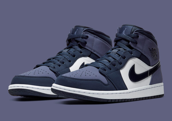 Air Jordan 1 Mid Obsidian Sanded Purple