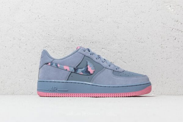 Air Force 1 (GS) Ashen Slate/ Elemental Pink