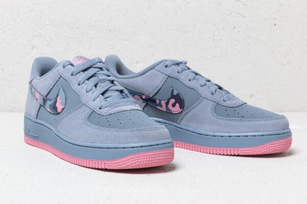 Air Force 1 (GS) Ashen Slate/ Elemental Pink