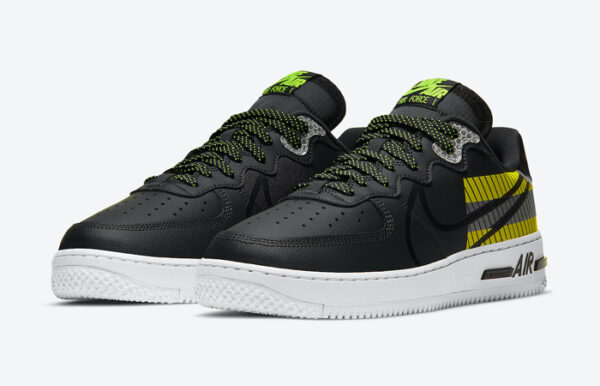 AIR FORCE REACT BLACK YELLOW GREEN