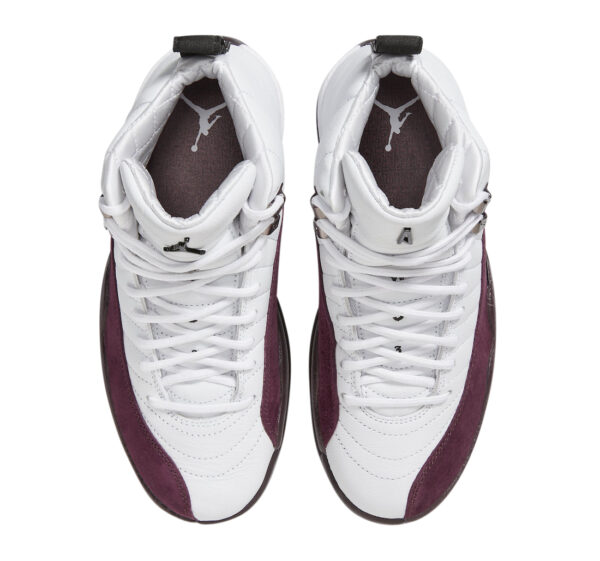 A Ma Maniére x Air Jordan 12 WMNS White Burgundy Crush