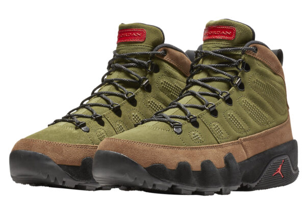 Air Jordan 9 Boot NRG Military Brown Legion Green