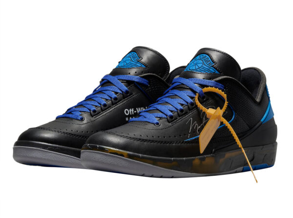 Off-White x Air Jordan 2 Low Black Varsity Royal