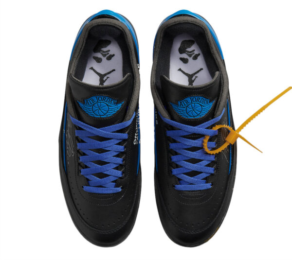 Off-White x Air Jordan 2 Low Black Varsity Royal