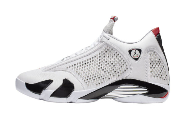 Supreme x Air Jordan 14 White University Red