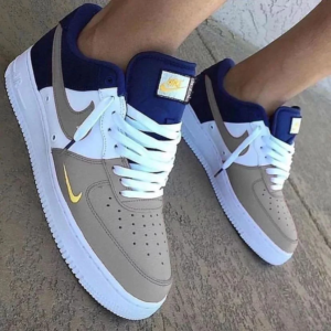 Brown Blue Block Air Force 1 Custom