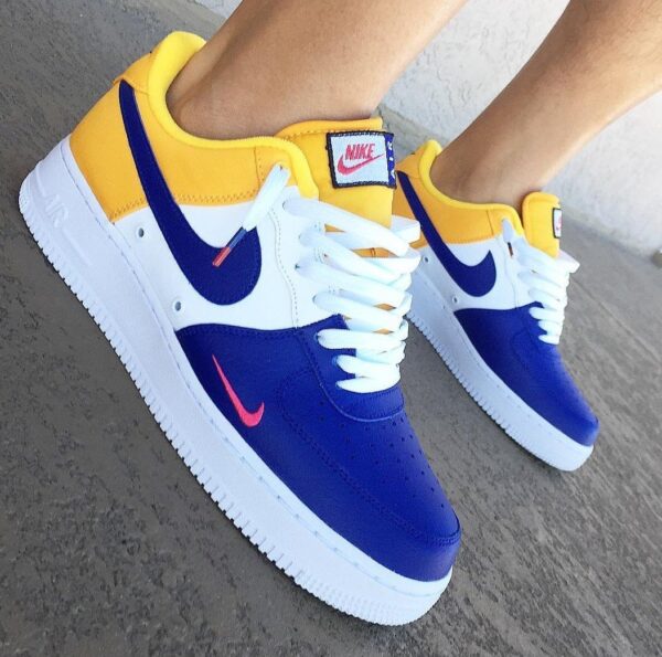 Blue and Yellow Air Force 1 Custom