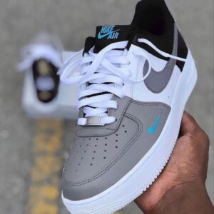 Gray Black White Air Force 1 Custom