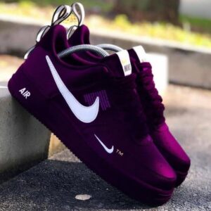 Purple Pure Black Air Force 1 Custom