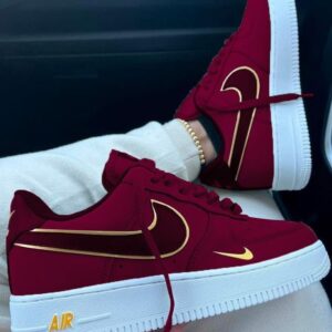 All Red  Custom Nike Air Force 1