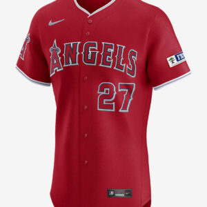 Mike Trout Los Angeles Angels Nike Dri-FIT ADV MLB Elite Jersey -Red