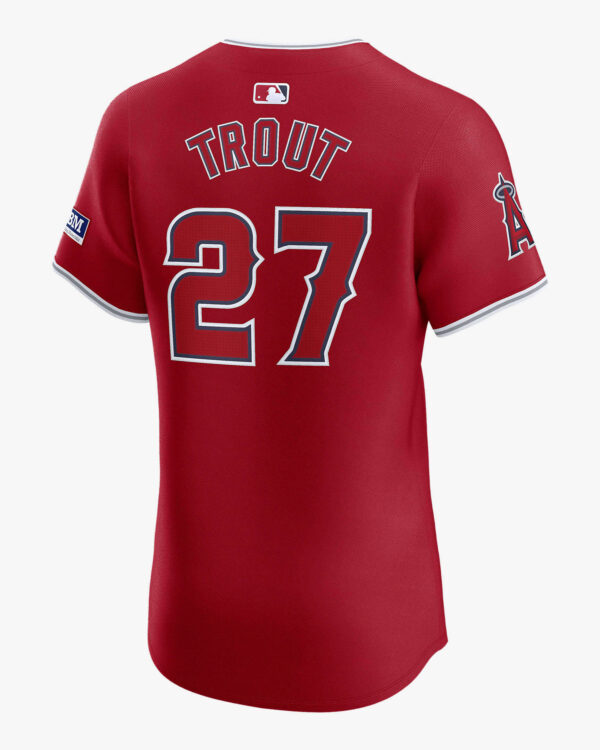 Mike Trout Los Angeles Angels Nike Dri-FIT ADV MLB Elite Jersey -Red