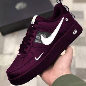 Purple Pure Black Air Force 1 Custom