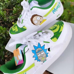 Rick and Morty Green Air Force 1 Custom