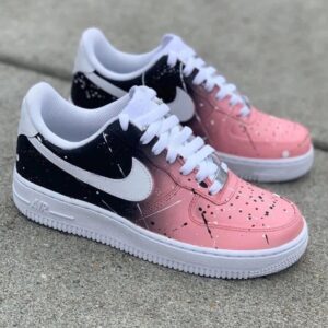 Pink and Black Faded Air Force 1 Custome