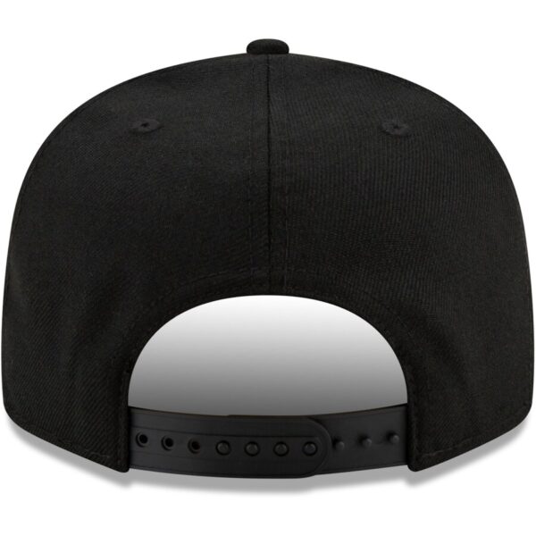 Brooklyn Nets New Era Black Upside Down Logo 9FIFTY Snapback Hat